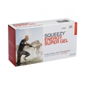 Squeezy ENERGY SUPER GEL - Энергетический гель - Squeezy ENERGY SUPER GEL - Энергетический гель с добавлением кофеина. Служит дополнительным источником энергии и минеральных солей во время занятий спортом. Содержит только самые необходимые ингредиенты.